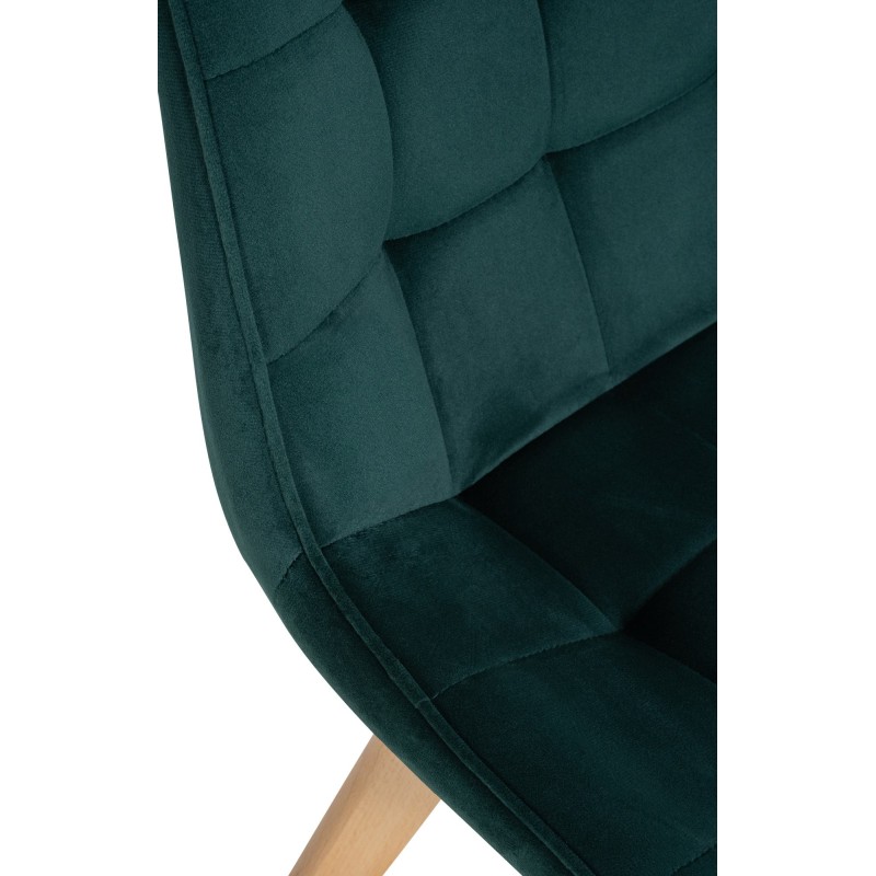 Silla Brook en terciopelo verde