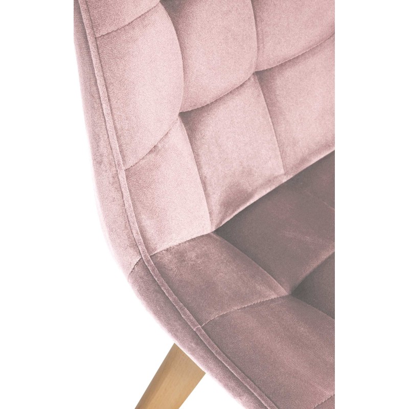 Silla Brook en terciopelo rosa