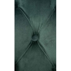 Silla de comedor Aberdeen en terciopelo verde oscuro antiguo