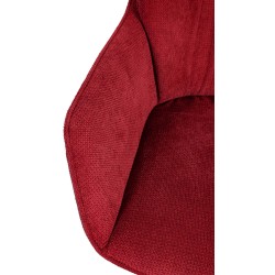 Silla de comedor Jules en tela roja Silla de comedor Jules en tela roja