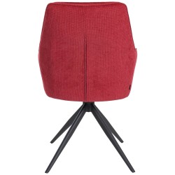 Silla de comedor Jules en tela roja Silla de comedor Jules en tela roja