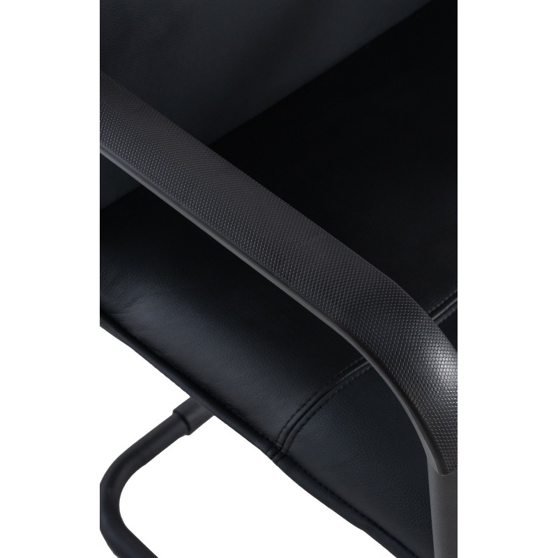 Silla de comedor Seattle negra/negra