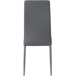 Silla de comedor Mayfair, polipiel gris Silla de comedor Mayfair, polipiel gris