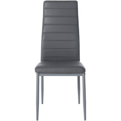 Silla de comedor Mayfair, polipiel gris Silla de comedor Mayfair, polipiel gris