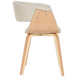 Silla Bruce en tejido natura color crema Silla Bruce en tejido natura color crema