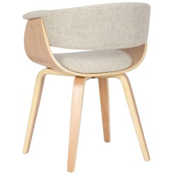 Silla Bruce en tejido natura color crema Silla Bruce en tejido natura color crema