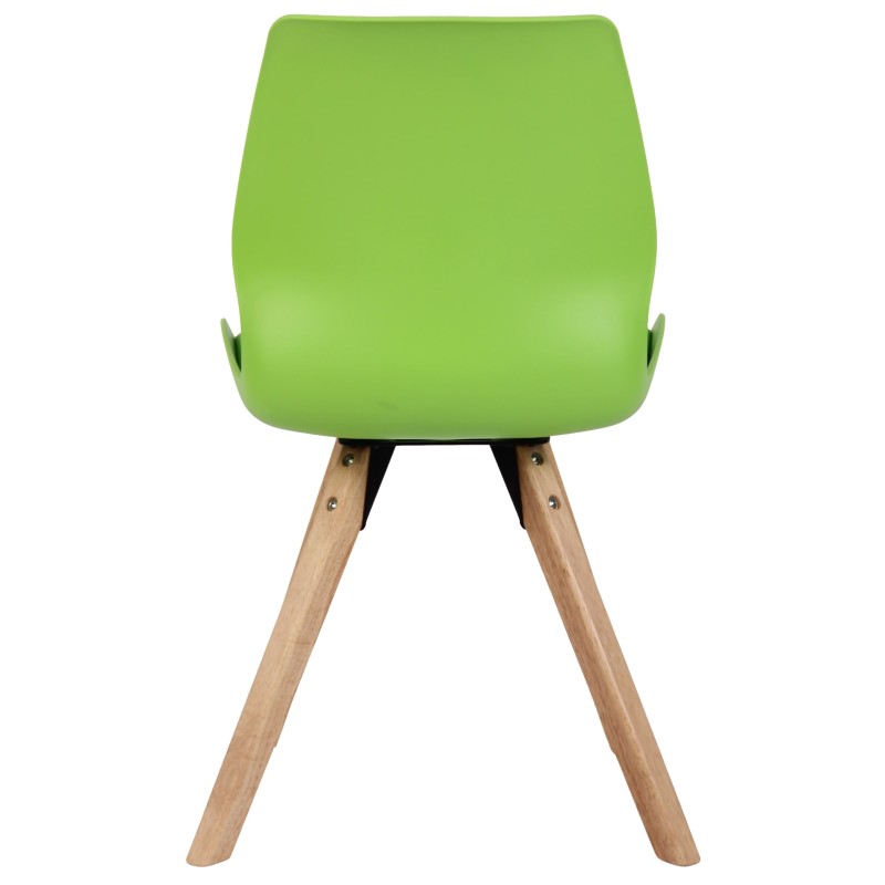 Juego de 2 sillas Luna de plástico en color verde