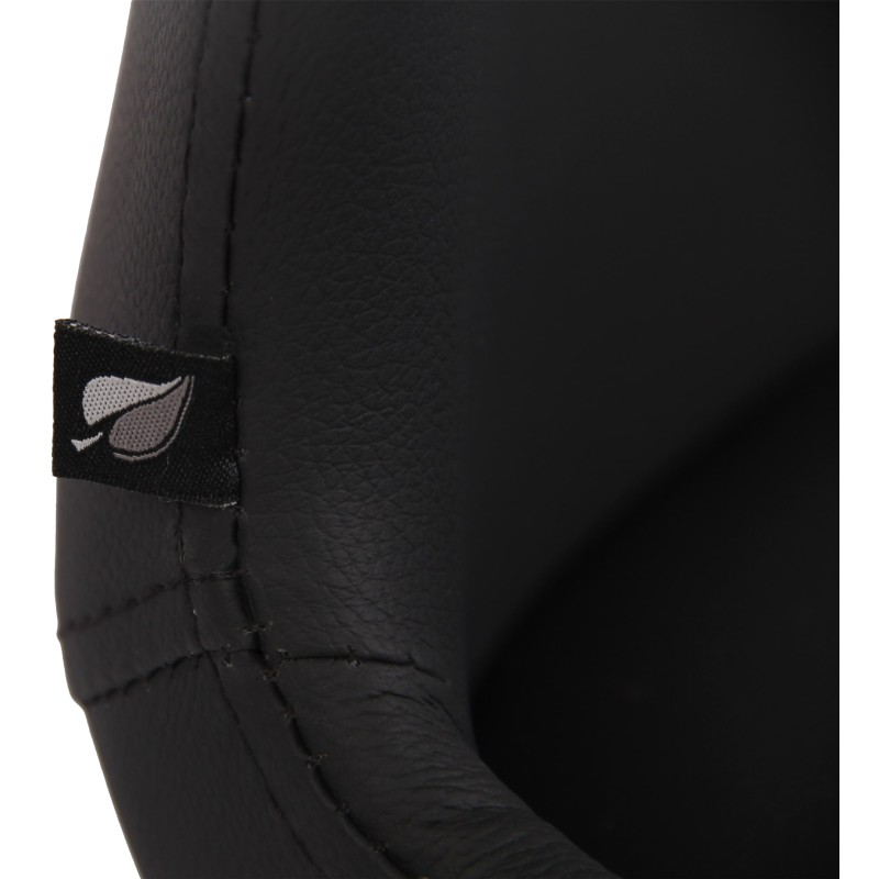 Conjunto de 2 sillas Luna, polipiel negra