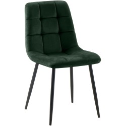 Silla de comedor verde Antibes Silla de comedor verde Antibes