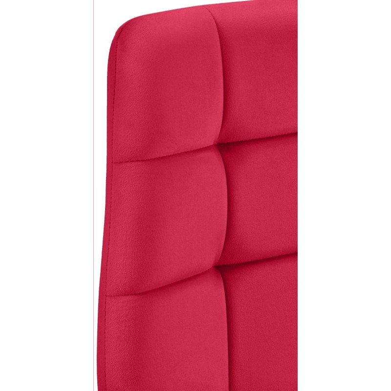 Silla de comedor Tilde de terciopelo rojo