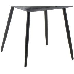 Silla de comedor Tilde en terciopelo gris oscuro Silla de comedor Tilde en terciopelo gris oscuro