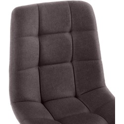 Silla de comedor Antibes en tela marrón Silla de comedor Antibes en tela marrón