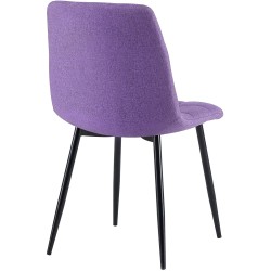 Silla de comedor Antibes de tela morada Silla de comedor Antibes de tela morada