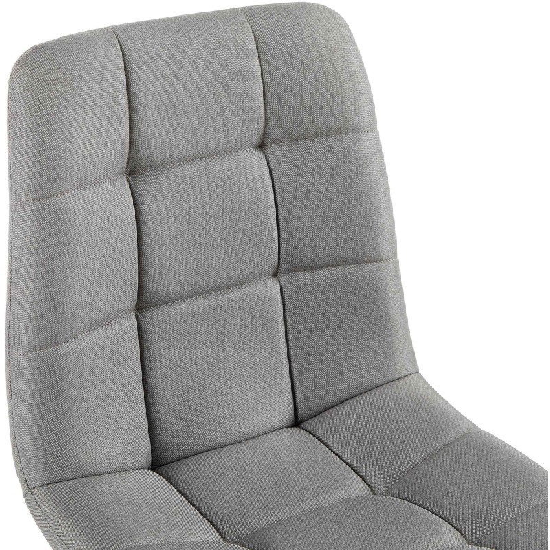 Silla de comedor Antibes en tela gris claro