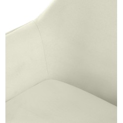 Silla de comedor Vessa en tela color crema Silla de comedor Vessa en tela color crema