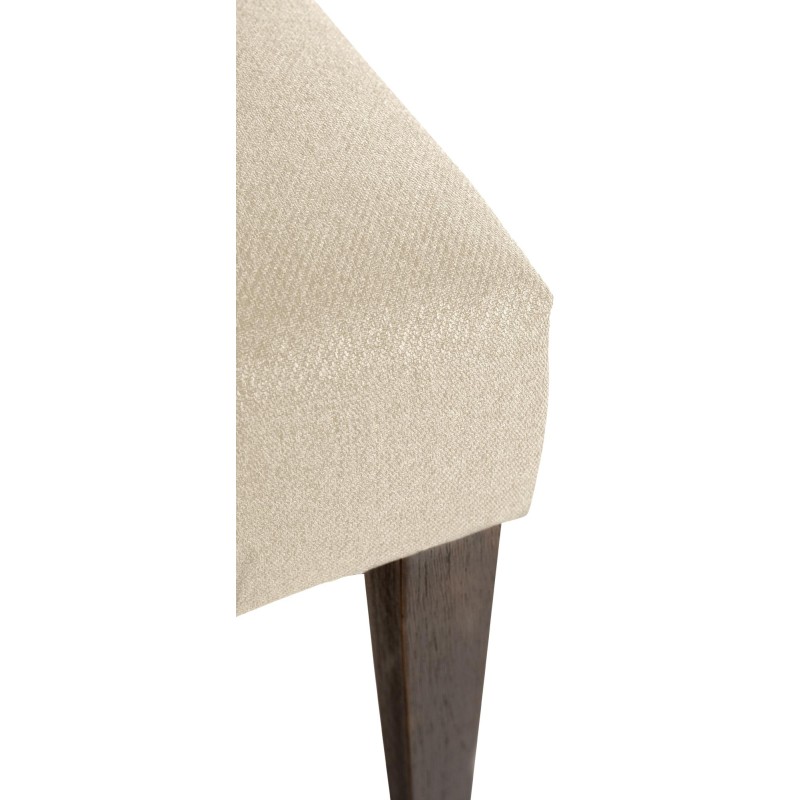 Juego de 2 sillas de comedor de tela Lisburn color crema