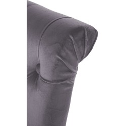 Juego de 2 sillas de comedor Lisburn en terciopelo gris oscuro Juego de 2 sillas de comedor Lisburn en terciopelo gris oscuro