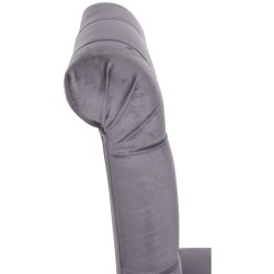 Juego de 2 sillas de comedor Lisburn en terciopelo gris oscuro Juego de 2 sillas de comedor Lisburn en terciopelo gris oscuro