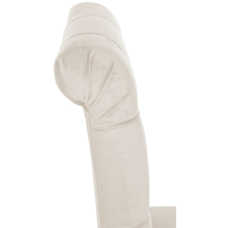Juego de 2 sillas de comedor de terciopelo color crema Lisburn