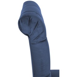 Juego de 2 sillas de comedor Lisburn en terciopelo azul Juego de 2 sillas de comedor Lisburn en terciopelo azul
