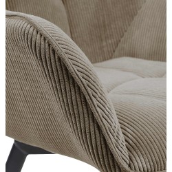 Silla de comedor Jordi Cord marrón Silla de comedor Jordi Cord marrón