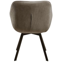 Silla de comedor Jordi Cord marrón Silla de comedor Jordi Cord marrón