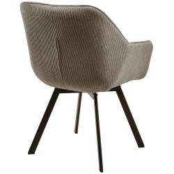Silla de comedor Jordi Cord marrón Silla de comedor Jordi Cord marrón