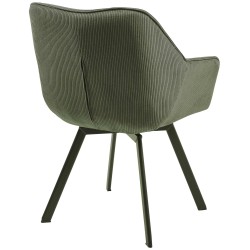 Silla de comedor verde Jordi Cord Silla de comedor verde Jordi Cord