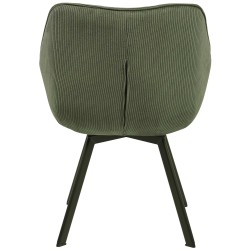 Silla de comedor verde Jordi Cord Silla de comedor verde Jordi Cord