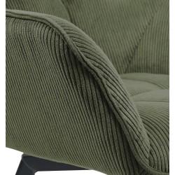 Silla de comedor verde Jordi Cord Silla de comedor verde Jordi Cord