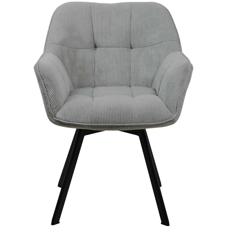 Silla de comedor Jordi Cord gris