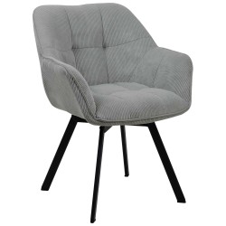 Silla de comedor Jordi Cord gris Silla de comedor Jordi Cord gris