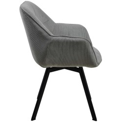 Silla de comedor Jordi Cord gris Silla de comedor Jordi Cord gris