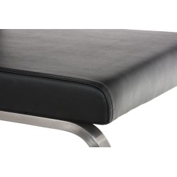 Juego de 2 sillas de comedor Belfort negras Juego de 2 sillas de comedor Belfort negras