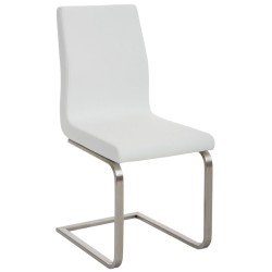 Juego de 2 sillas de comedor Belfort blancas Juego de 2 sillas de comedor Belfort blancas