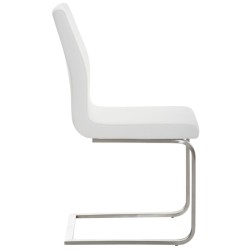 Juego de 2 sillas de comedor Belfort blancas Juego de 2 sillas de comedor Belfort blancas