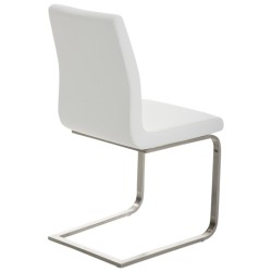 Juego de 2 sillas de comedor Belfort blancas Juego de 2 sillas de comedor Belfort blancas