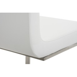 Juego de 2 sillas de comedor Belfort blancas Juego de 2 sillas de comedor Belfort blancas