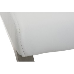 Juego de 2 sillas de comedor Belfort blancas Juego de 2 sillas de comedor Belfort blancas