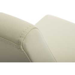 Juego de 2 sillas de comedor Belfort color crema