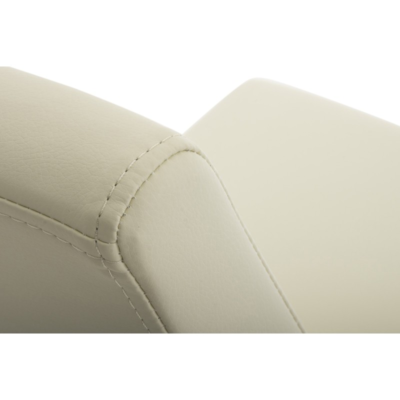 Juego de 2 sillas de comedor Belfort color crema