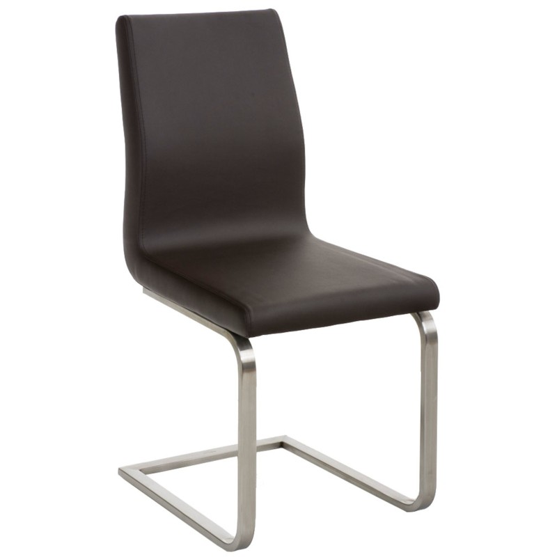 Juego de 2 sillas de comedor Belfort marrones
