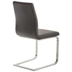 Juego de 2 sillas de comedor Belfort marrones