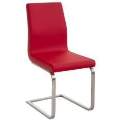 Juego de 2 sillas de comedor Belfort rojas Juego de 2 sillas de comedor Belfort rojas