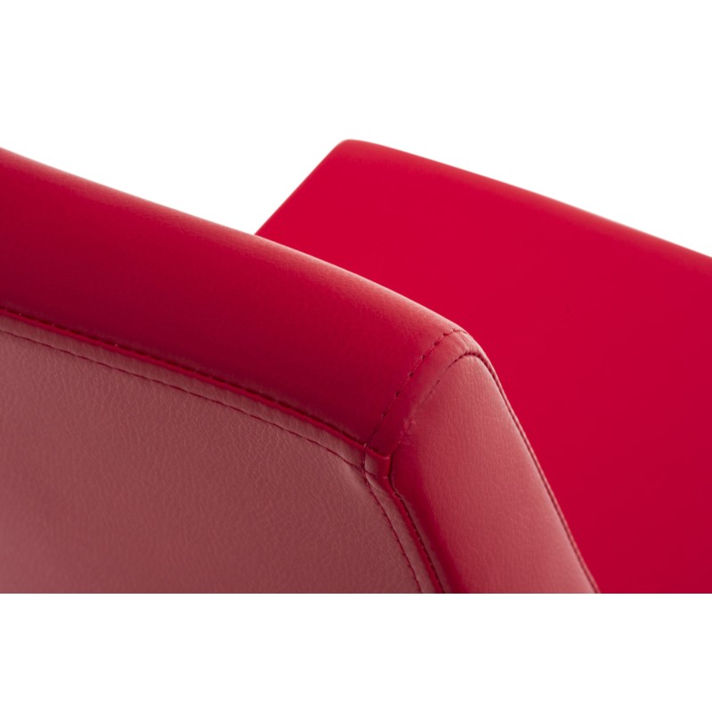 Juego de 2 sillas de comedor Belfort rojas