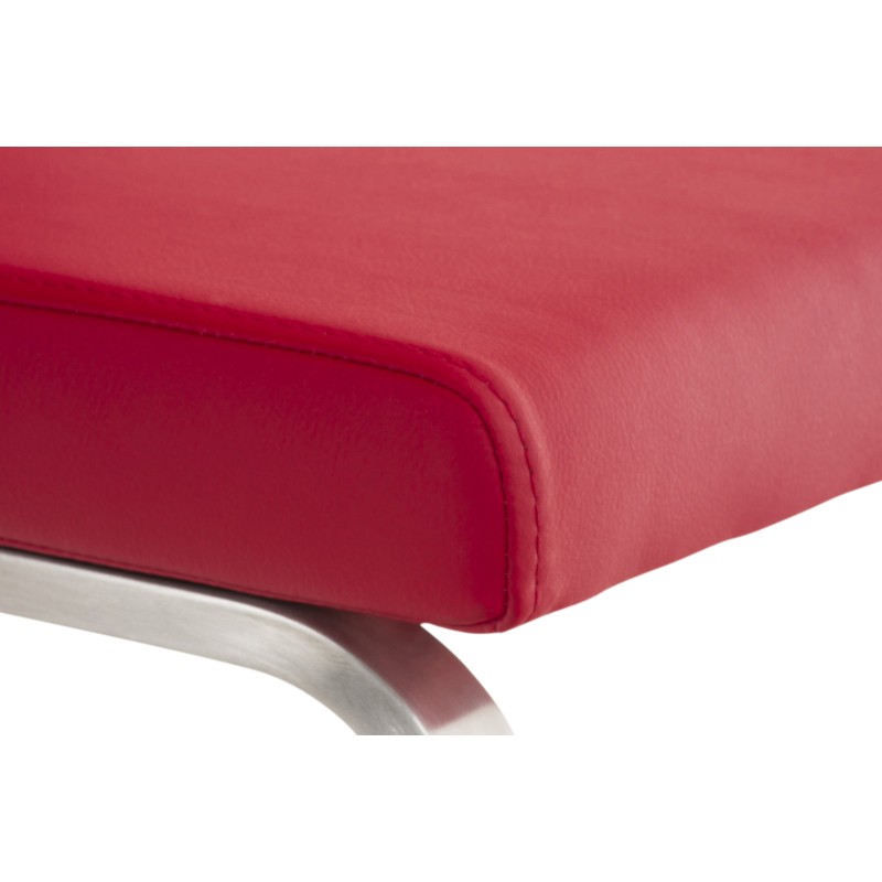 Juego de 2 sillas de comedor Belfort rojas
