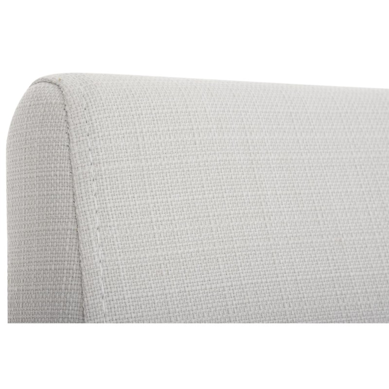 Juego de 2 sillas de comedor Belfort de tela blanca