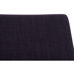 Juego de 2 sillas de comedor en tela Belfort color morado Juego de 2 sillas de comedor en tela Belfort color morado