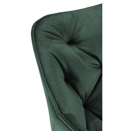 Silla de terciopelo verde Tanna