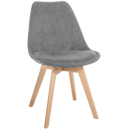 Silla Linares Cord en gris